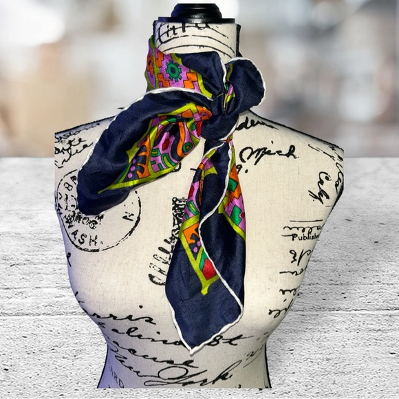 🅢🅔🅣🅐 🅟🅤🅡🅔▪️Vintage Decorative Scarf - Picture 3 of 8